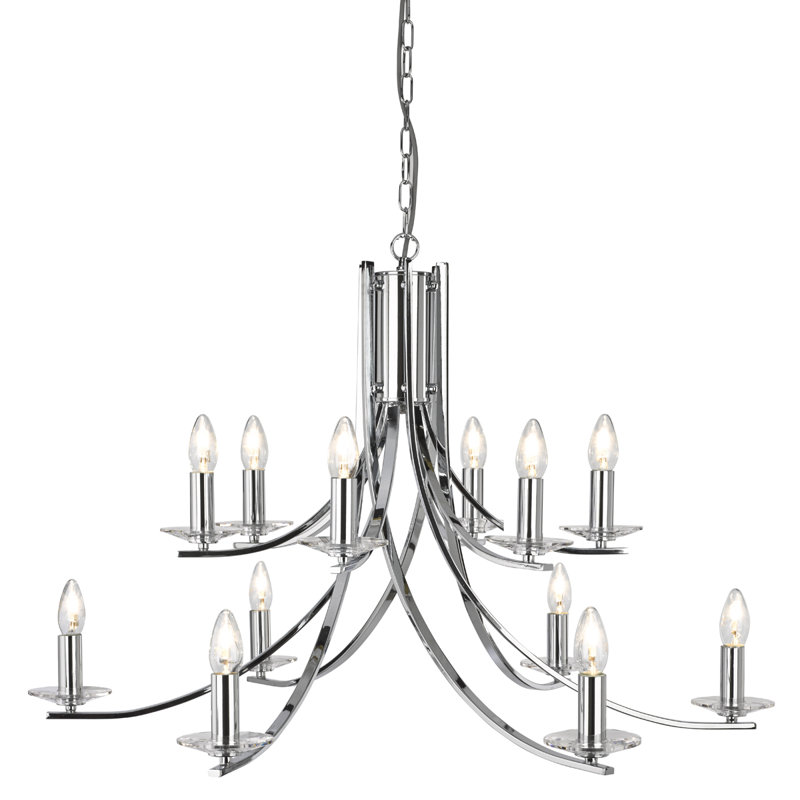Zipcode Design Bennie 12 Light Candle Style Chandelier Zipcode Design Bennie 12 Light Candle Style Chandelier